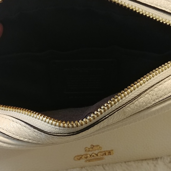 Coach Isla Leather Crossbody Handbag Purse, Chalk - Picture 11 of 11